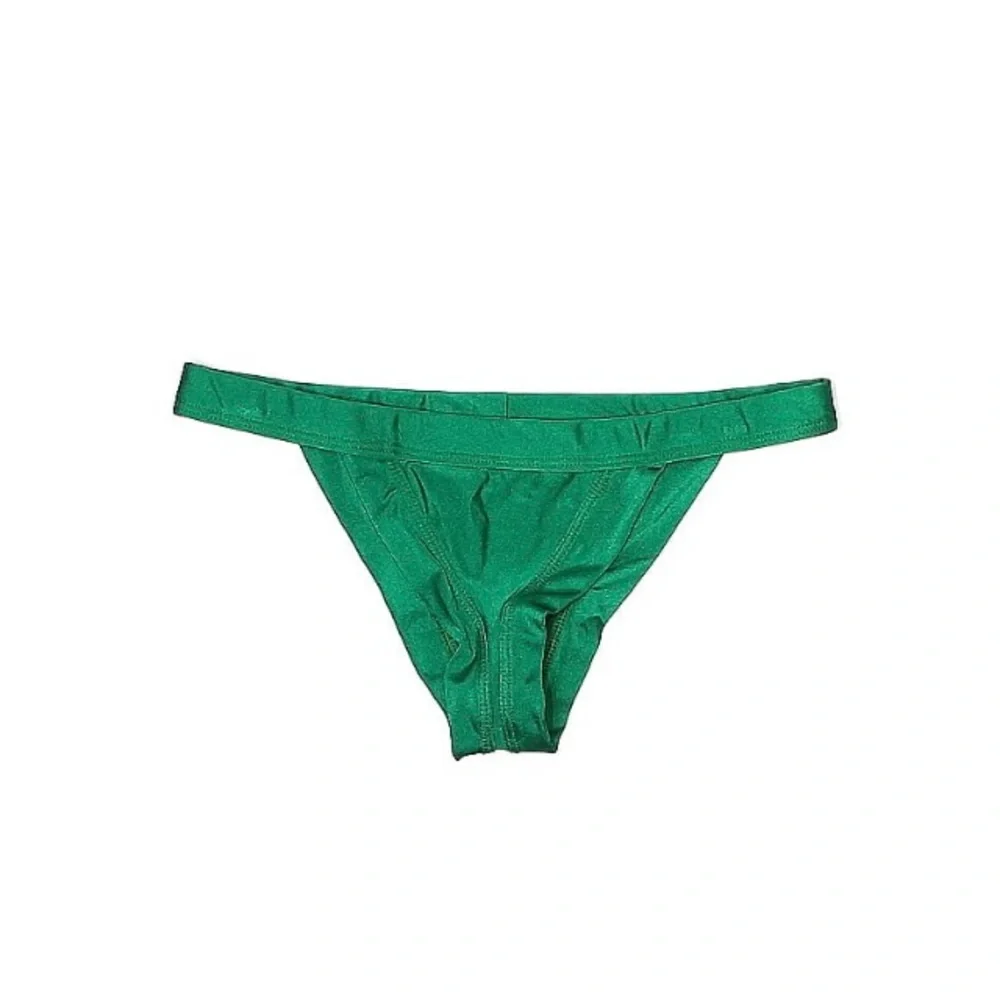 Frankie’s bikini SET-BOTH TOP AND BOTTOMS in emerald green. Size medium.